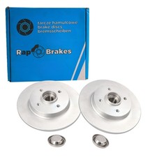 2x RAP BRAKES BREMSSCHEIBEN 268mm VOLL HINTEN passend für CITROËN BERLINGO C4 DS