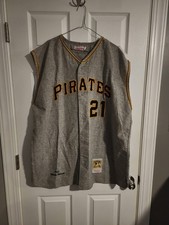 100% Authentic Mitchell & Ness 1962 Pirates Roberto Clemente Jersey Sz 56 XXXL 