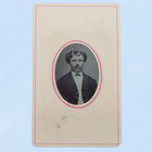 Antique Tintype Photo Handsome Man Portrait 1800s Victorian Civil War Era