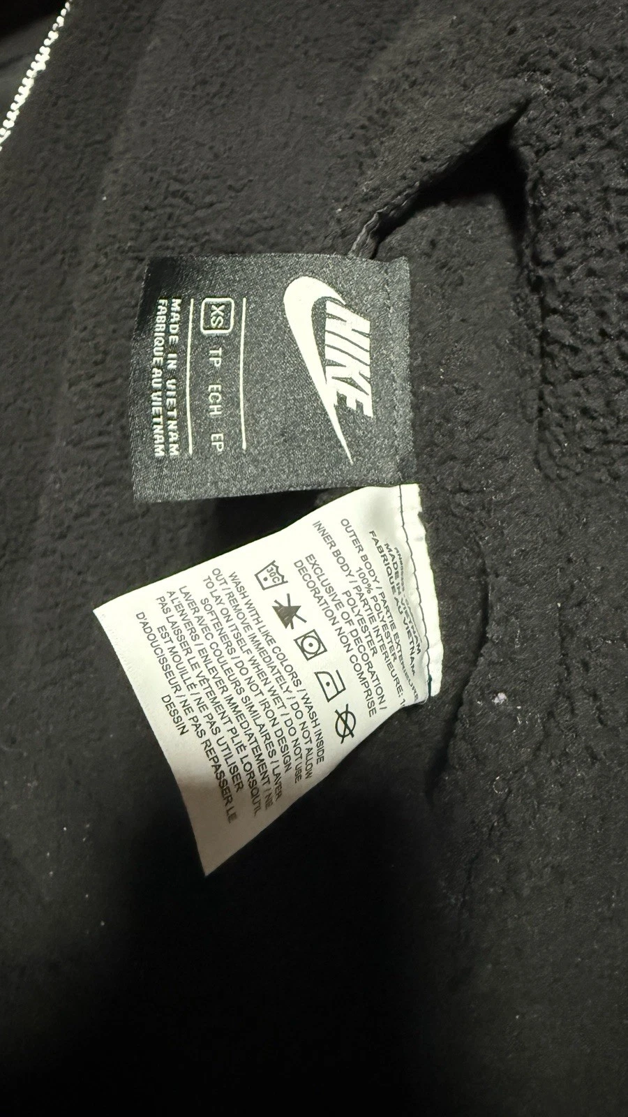Nike Reversible Sherpa Fleece Jacket - black/white image 6