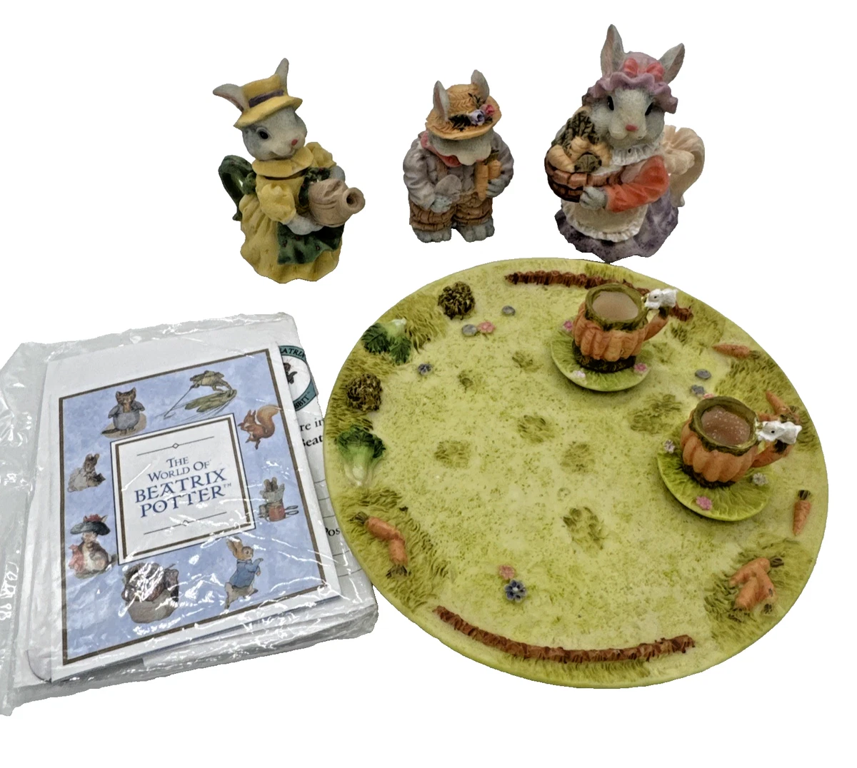 Mini Plateau Beatrix Potter Tons Jaunes – Frederic Warne/Eaglemoss – 2003