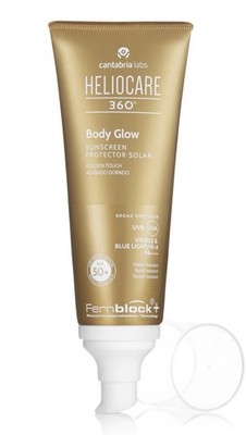 Heliocare 360 Body Glow SPF 50+ Sunscreen Golden Touch 100ml New