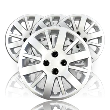 15" Set of 4 Bolt On 4 Lug Hub Caps Wheel Covers for Chevy Cobalt Aveo G5 R15