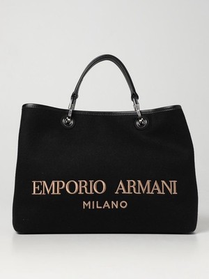Emporio Armani Felt Tote Black