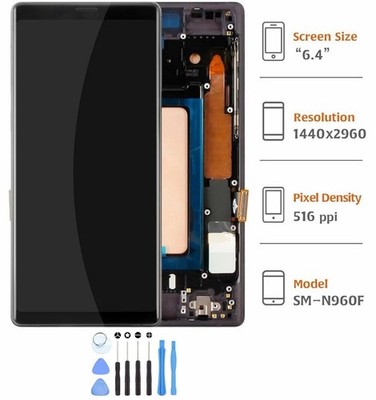 Für Samsung Galaxy Note 9 SM-N960F Ersatz Touchscreen Display Digitizer UK