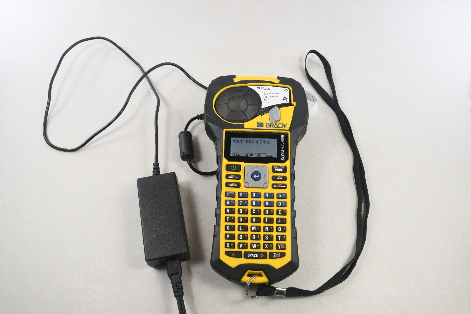 Brady BMP21-PLUS Handheld Label Printer Tested Works Need New Battery