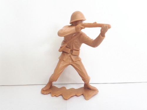 Vintage Louis Marx 1963 Army Man - WWII Japanese Toy Soldier - Back Stamped - GC - 第 1/14 張圖片