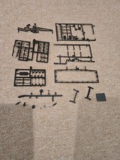 HO Scale WYSIWYG5 - Plastic Parts - piping, railings, steps - car details - used