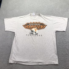 Vintage Tennessee Volunteers Shirt Mens XL Gray Football Logo 7 1998 Champs