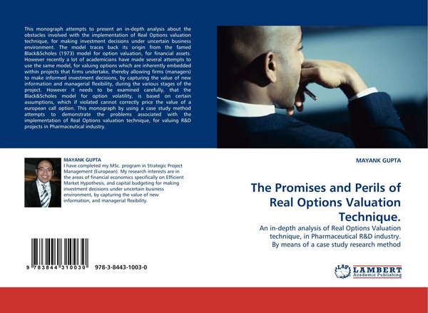 Mayank Gupta | The Promises And Perils Of Real Options Valuation Technique.-image
