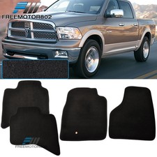 For 09-12 Dodge Ram 1500 2500 3500 Black Nylon Floor Mats Carpets 4pcs