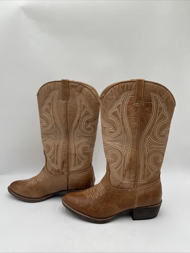 Women’s Coconuts Legend Cowboy Boots Brown Size 8.5M - Picture 3 of 8