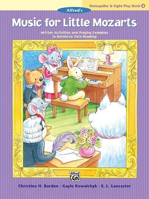 Music for Little Mozarts: Notespeller & Sight-Play Book 4 Piano Book By Christin
