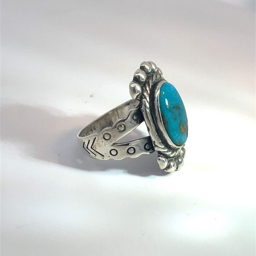 Sterling Silver Turquoise Rings, Earrings, and Pendant Lot - Picture 10 of 24