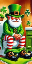 Happy St. Patrick's Day Door Cover 71x35 Inch St. Patrick's Day Decorations Porc