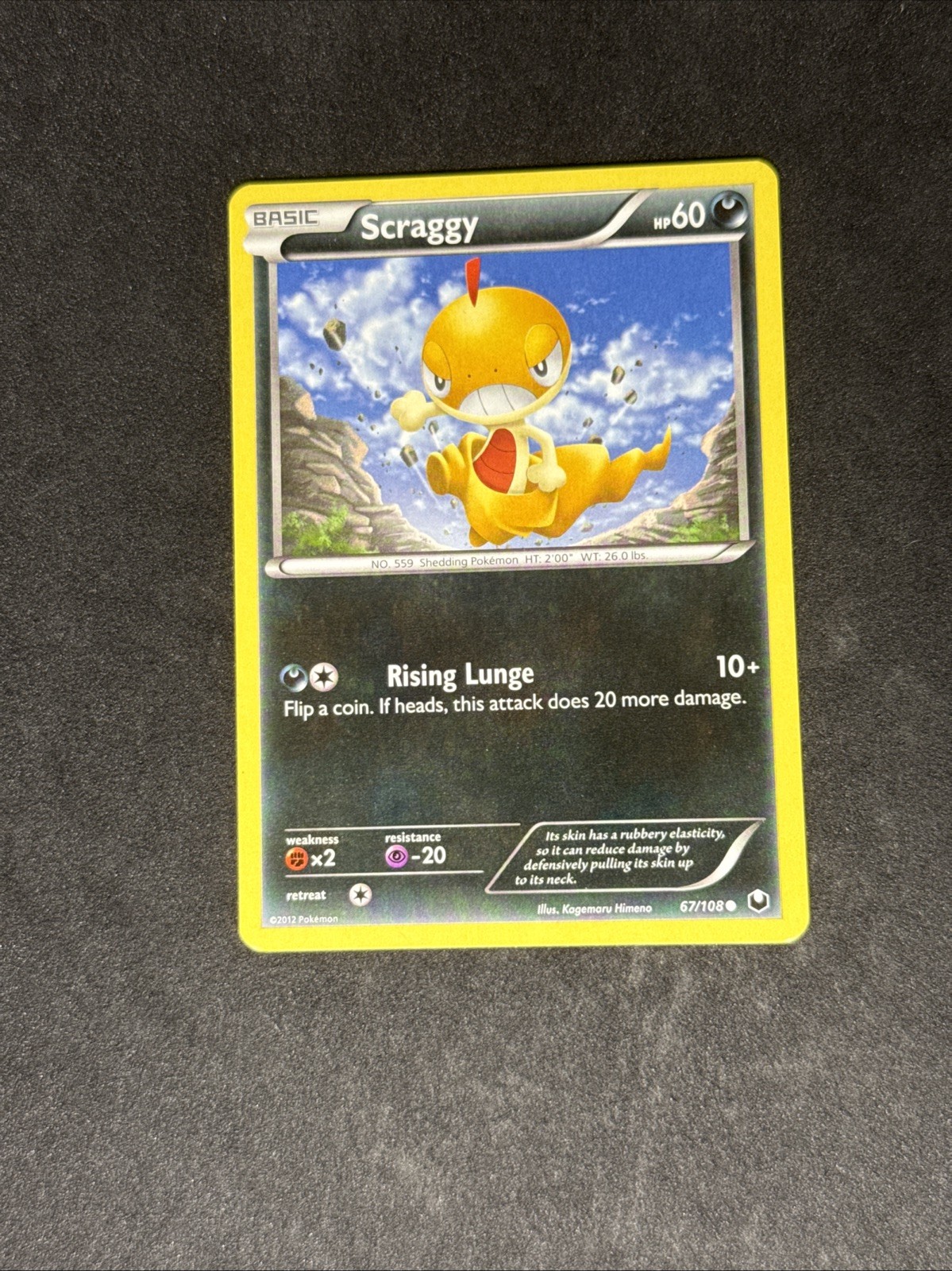NM Scraggy 67/108 Dark Explorers Regular