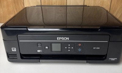 Epson Expression Home XP340 All-In-One Inkjet Printer Tested Works *No Ink*
