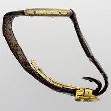 CARTIER 590005 Must tank WATCH Ivory GF/leather QZ 3