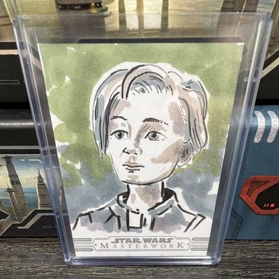 Topps Star Wars Masterwork Sketch Card Hard Signed Basak Kahraman 1/1 