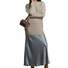 NWT Anthropologie Long-Sleeve Twofer Sweater Slip Midi Dress Size XXSP