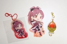 Puella Magi Madoka Magica Kyoko Set japan Anime Keychain Trap stickers