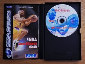 NBA Action 98 - Sega Saturn - Boxed with Manual - PAL / ELSPA Kobe Bryant