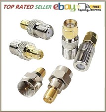 F Type to SMA Male Female Coax Connector Coaxial Adapter 2 Sets 6 Pcs