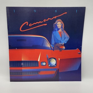 1981 CHEVROLET CAMARO DEALER SALES BROCHURE CATALOG 12 PAGES