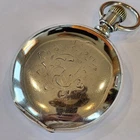 I55 1901 BIG 4 OUNCE COIN SILVER ILLINOIS HUNTING ANTIQUE POCKET WATCH! RUNS A+!