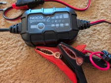 Noco GENIUS2 EU Batterie-Ladeger&auml;t 6V/ 12V 2A Blei- und Lithium-Akkus mit Krokod