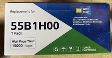 55B1H00 Compatible High Yield Toner Cartridge with Chip Replacement for Lexmark