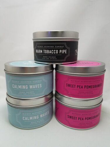 dw tobacco leaf candle DW HOME CANDLE TOBACCO LEAF RICHLY SCENTED 1 WICK SOYWAX MINI 3.8 oz