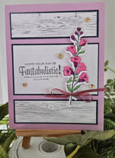 STAMPIN UP CARD KIT -FLOWERS HOPE YOUR DAY IS FANTABULI CARD KIT MAKES 4 25.129