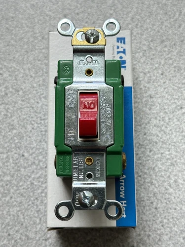 NEW Eaton Arrow Hart 3032FRD 30 Amp 2 Pole Red Toggle Switch Industrial Grade