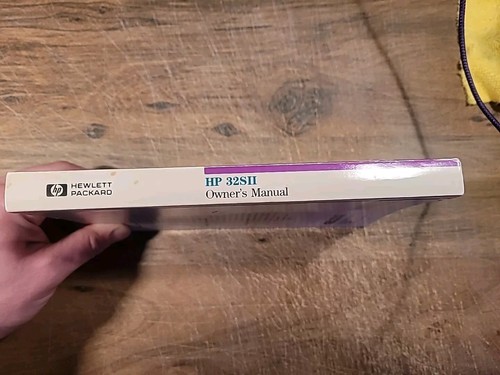 HP 32SII RPN Scientific Calculator Owner's Manual 1991 Edition 2 (HP Part No. 00 - Foto 4 di 4