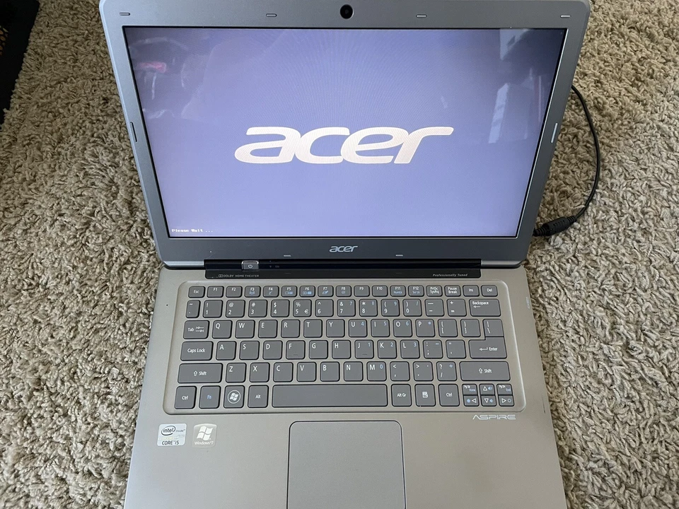 Acer Aspire S3 Core i5-2467M Laptop 4GB RAM 60GB SSD Windows 10 *DEAD BATTERY - Image 2 of 4