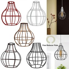 Ceiling Light Shade Metal Wire Cage Easy Fit Lampshade Hanging Lamp Shades vase