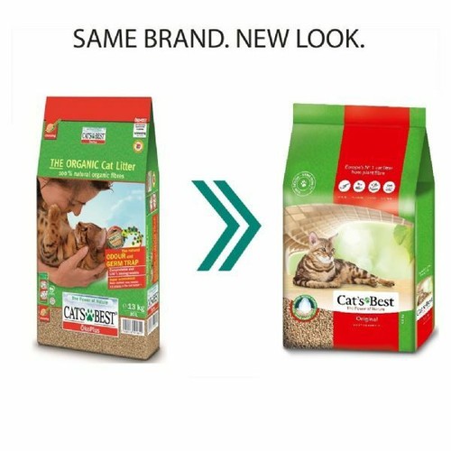 Cats Best Oko Plus Wood Fibres Organic Clumping Cat Litter 30L , 13Kg 4002973191811 eBay