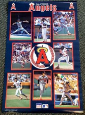 CALIFORNIA ANGELS 1988 Starline 22x34 POSTER Joyner, Downing, Witt, Chilli Davis
