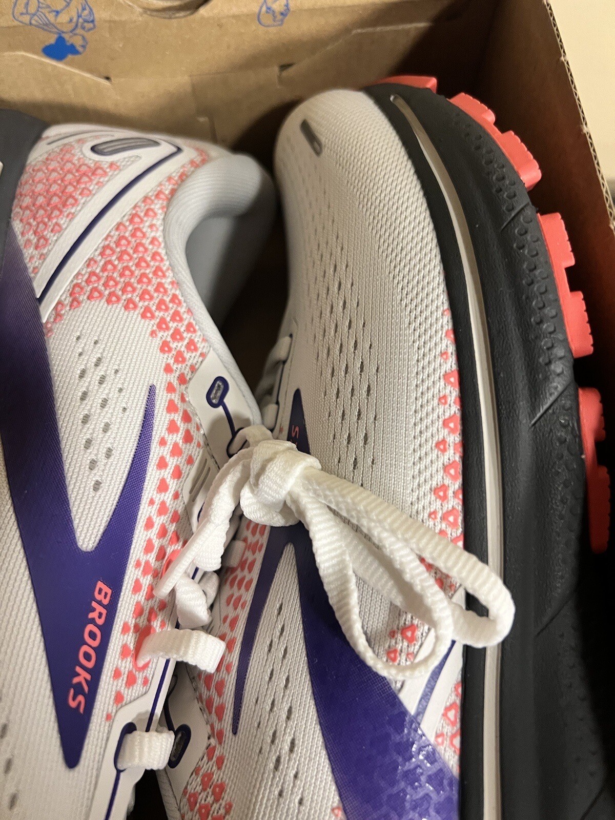 Size 11 Brooks Ghost 14 White Purple Coral for sale online eBay