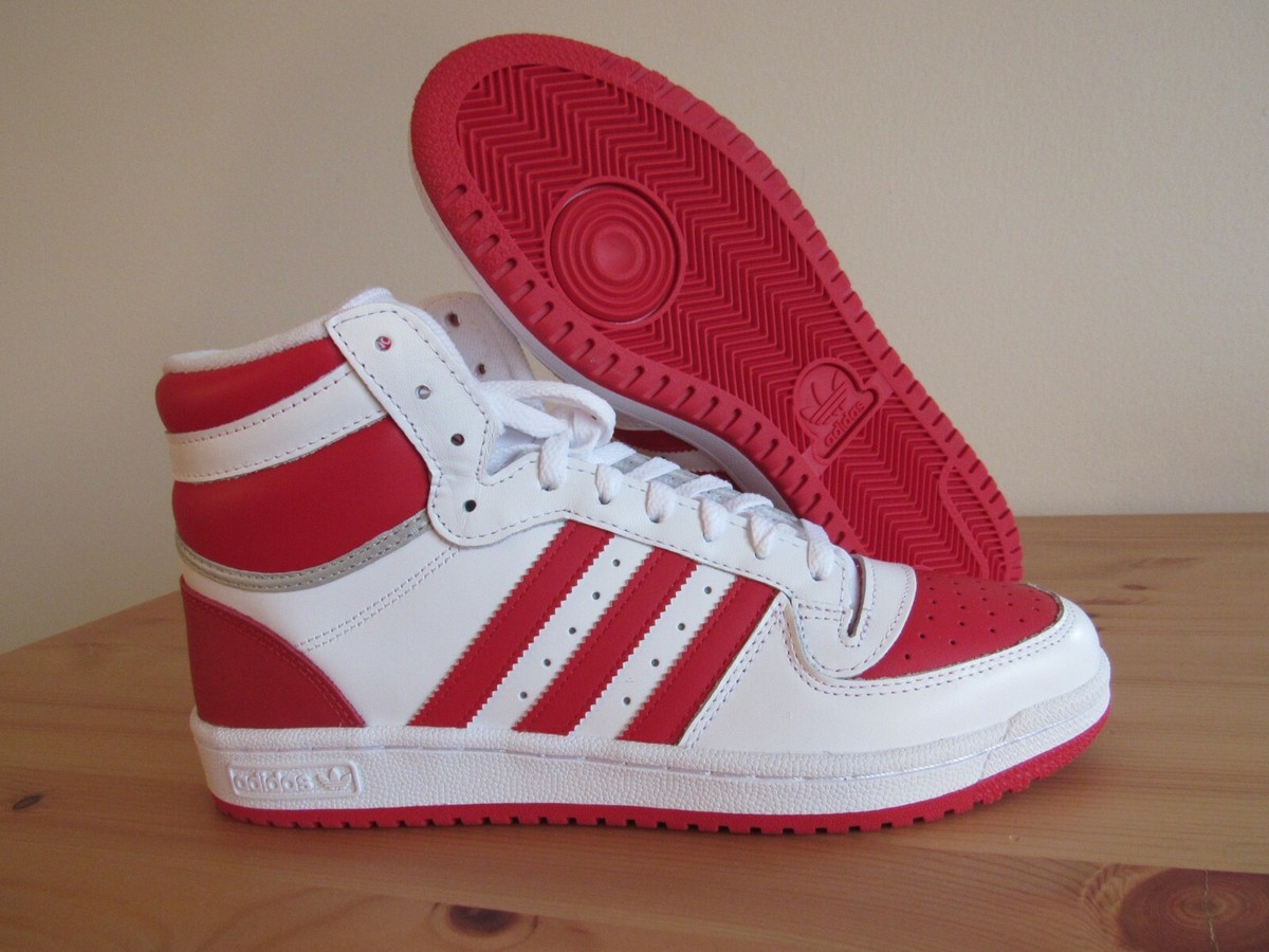 Adidas Top Ten RB Mens FV4925 White Scarlet Red Leather Athletic