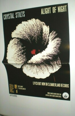 POSTER by CRYSTAL STILTS alight of night promo band tour a light F