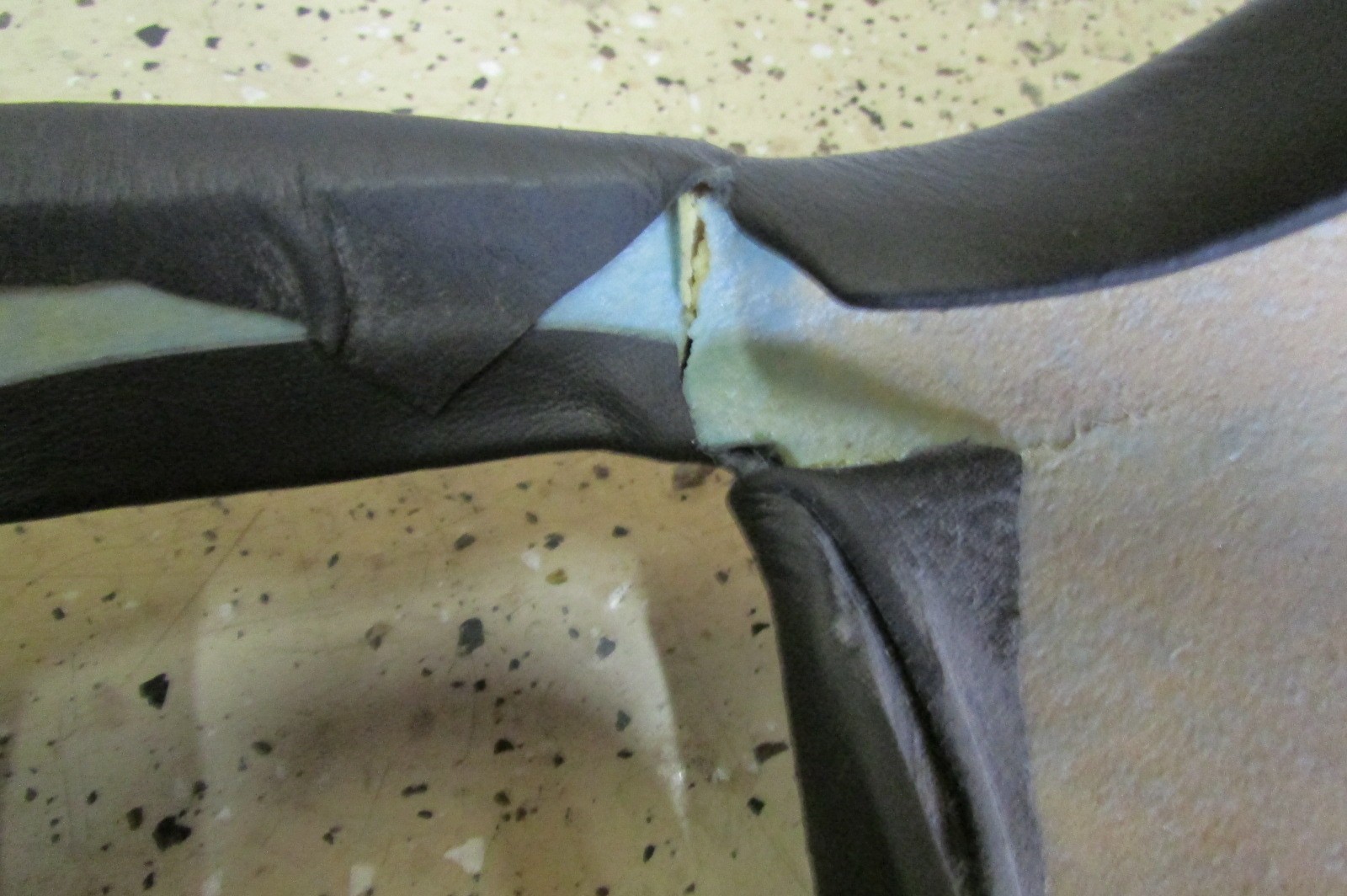 Ferrari 360, LH, Left Lower Dash Panel, Black, Cracked, Used P/N 63547300