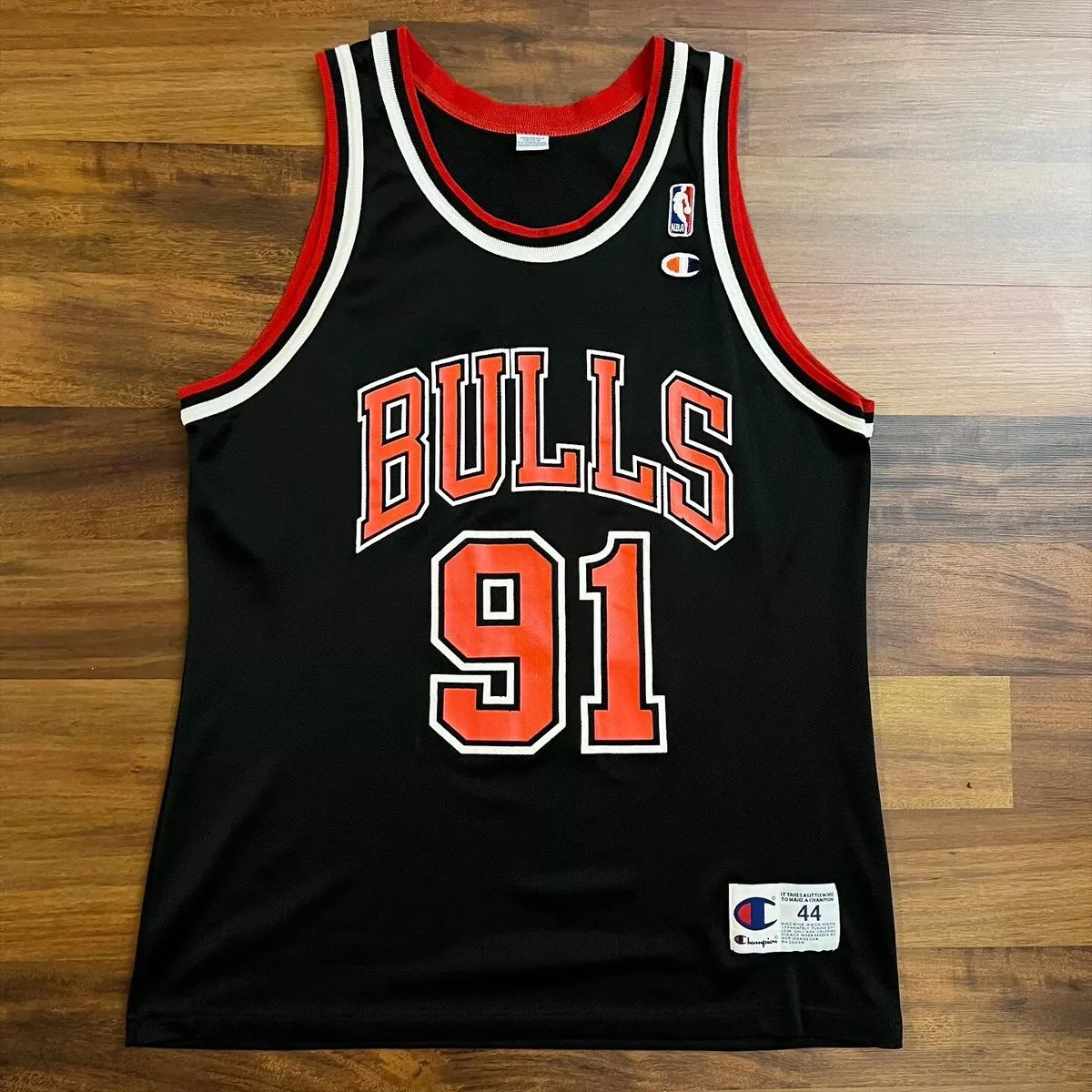 Champion Dennis Rodman Basketball Classic Sz 44 Chicago Bulls Jersey N –  Rare_Wear_Attire