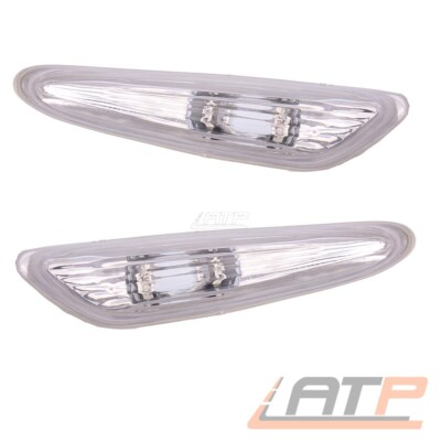 2x BLINKER KOTFLÜGEL WEIß SET LINKS + RECHTS FÜR BMW 3-ER E46 BJ 01-05 X3 E83