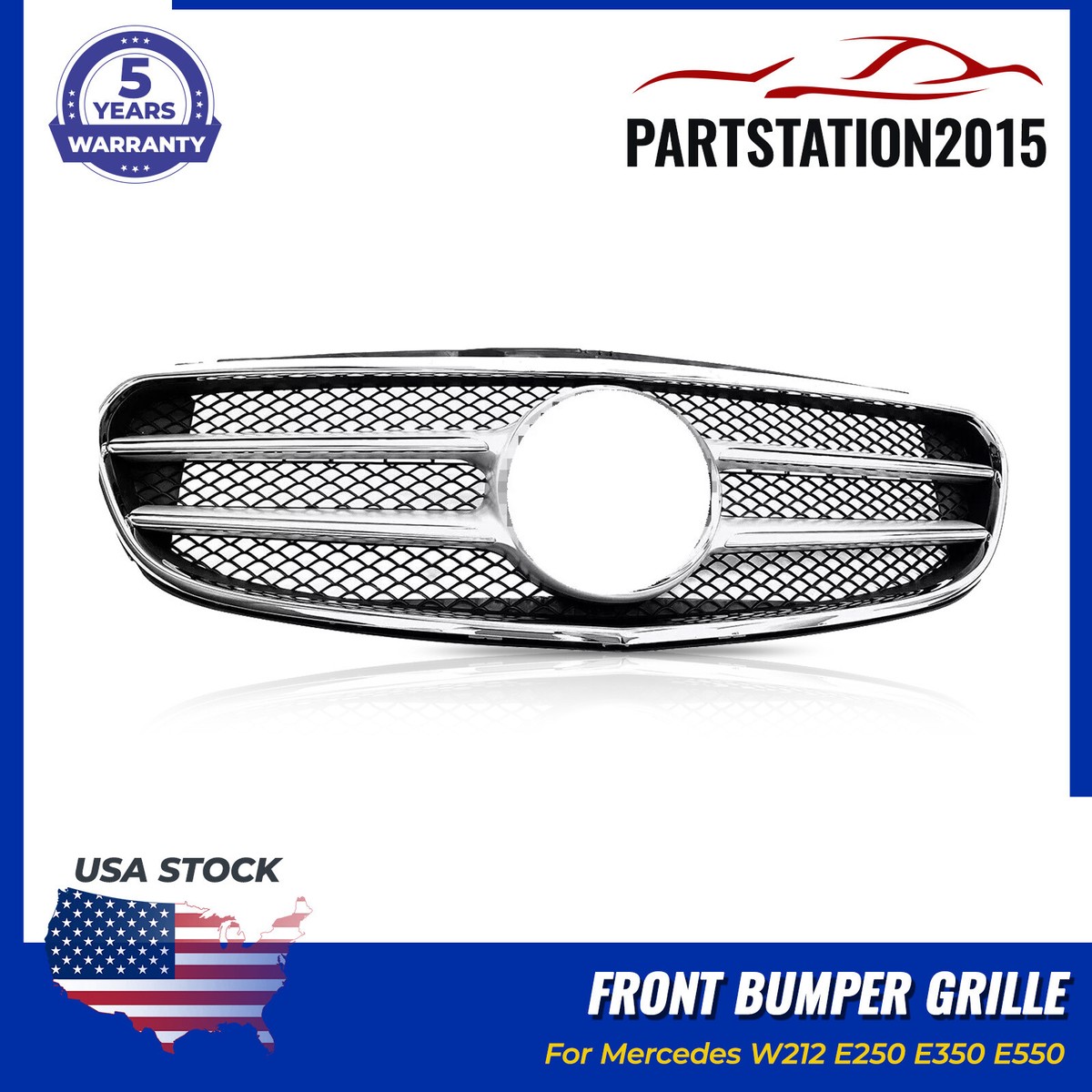 ほぼ無傷　ベンツ　W212　Eクラス　グリル　A2128850822 For Mercedes W212 E250 E350 E550 New Front Bumper Grille Assembly