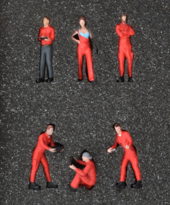 #ad Atlantic Case quot;Mechanicsquot; 1 64 Painted Resin Figure Set Die Cast Cars Display $32.99