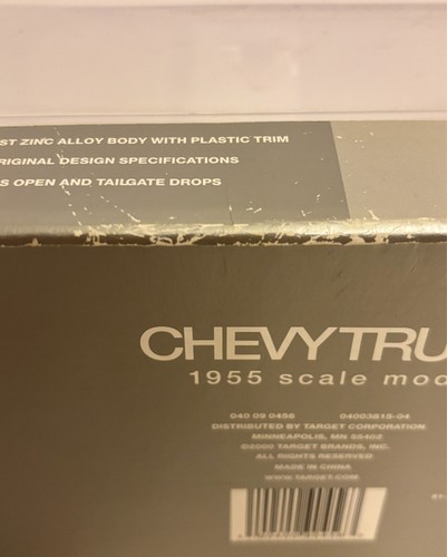 NEU 1955 Chevy Pickup Truck 3100 StepSide, Maßstab 1:24, Die-Cast, 61-2620 - Bild 7 von 13