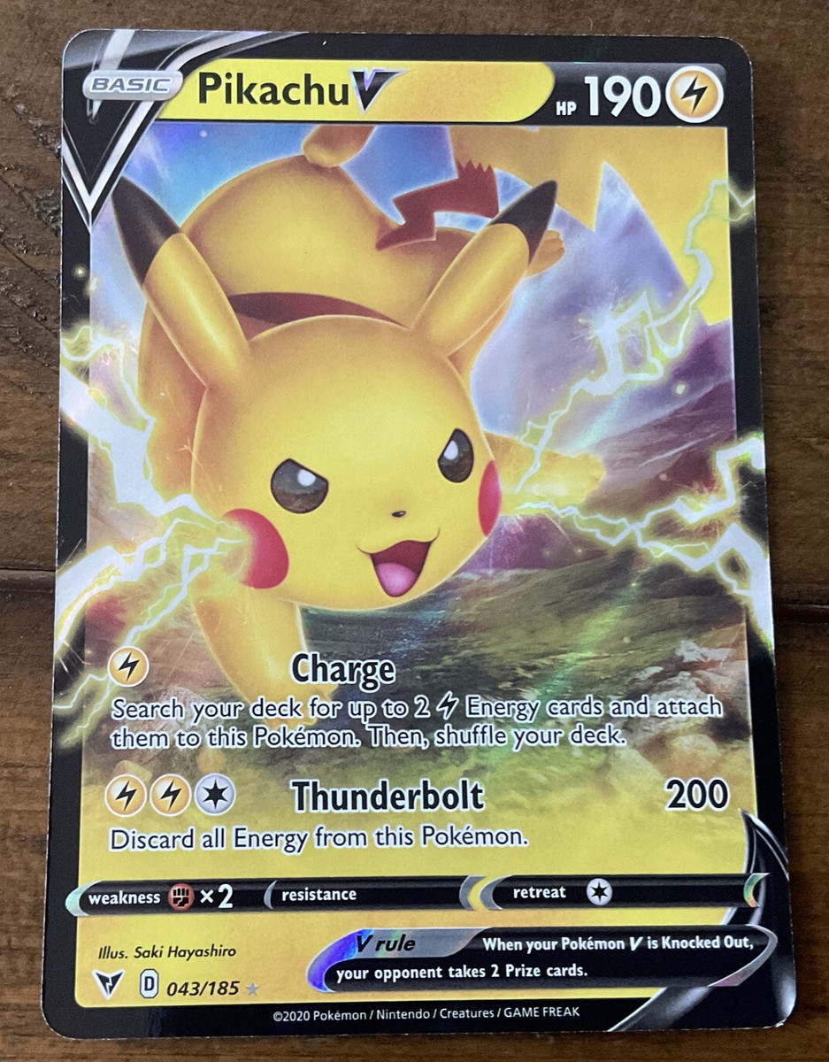 Pikachu V 043/185 - Vivid Voltage - Ultra Rare Pokemon Card