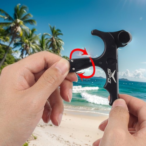 4 Finger Compound Bow Aid Releaser Reusable Archery Bow Release for